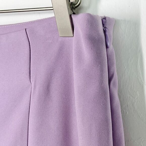 7 For All Mankind Light Purple Split Hem Flare Bootcut Pants Medium New - Picture 2 of 6